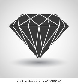 Icon with diamond