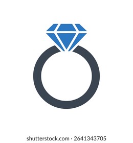Icon of a diamond engagement ring