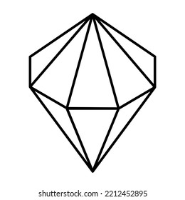 An icon of diamond line design 