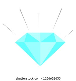 icon of diamond vector illustration