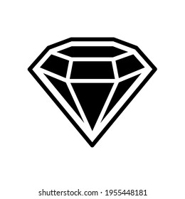 Icono Diamantes en un estilo plano. Signo de contorno lineal. Diamantes de diseño del logotipo del icono del vector. Editable y reemplazable.