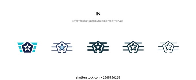 in icon in different style vector illustration. two colored and black in vector icons designed filled, outline, line and stroke style can be used for web, mobile, ui