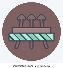Icon Diffused. related to Fabric symbol. color mate style. design editable