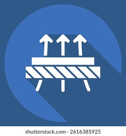 Icon Diffused. related to Fabric symbol. long shadow style. design editable