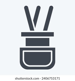 Icon Diffuser. related to Home Decoration symbol. glyph style. simple design editable. simple illustration