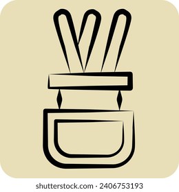 Icon Diffuser. related to Home Decoration symbol. hand drawn style. simple design editable. simple illustration