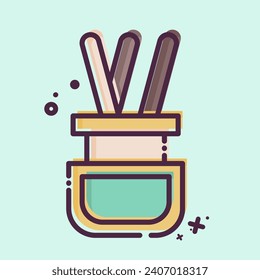 Icon Diffuser. related to Home Decoration symbol. MBE style. simple design editable. simple illustration