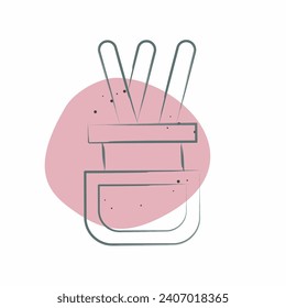 Difusor de iconos. relacionado con el símbolo de Decoración del hogar. Color Spot Style. diseño simple editable. ilustración simple