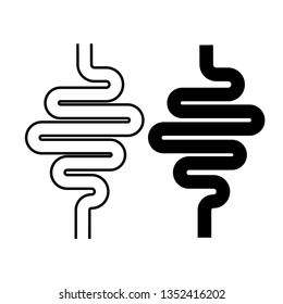 Icon digestive tractvector on white background