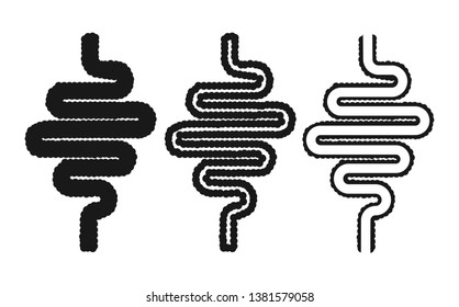 Icon digestive tractvector on white background