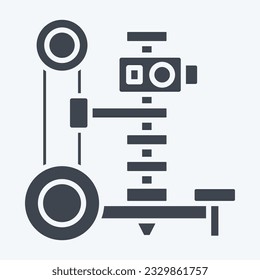 Icon Digger. related to Agriculture symbol. glyph style. simple design editable. simple illustration