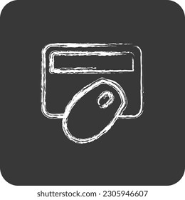 Banca digital de iconos. adecuado para el símbolo educativo. estilo tiza. vector modificable de diseño simple