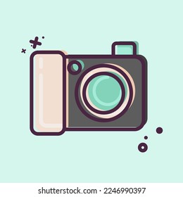 Icon Digital Camera. related to Photography symbol. MBE style. simple design editable. simple illustration