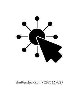 Symbol auf digitalem Hintergrund, einzeln auf sauberem Hintergrund.