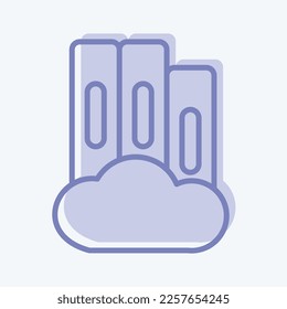 Icon Digital Library. related to Education symbol. two tone style. simple design editable. simple illustration