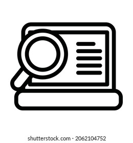 icon digital marketing line elegant and simple, good for mobile apps and web design
