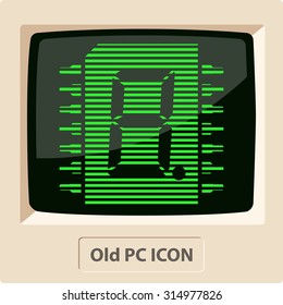 icon of digital microchip