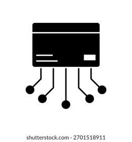 Icon a digital payment, isolated against a clean background.