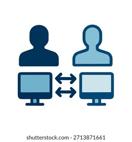Icono para un concepto de gemelo digital
