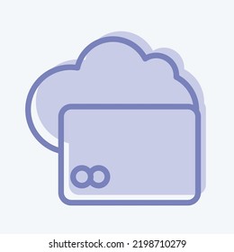 Carteras digitales de iconos. adecuado para el símbolo educativo. estilo de dos tonos. diseño simple editable. vector de plantilla de diseño. ilustración simple
