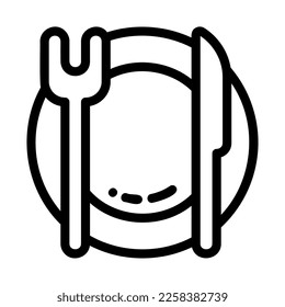 Icon dinner illustration can be used for web app info graphic etc