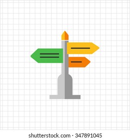 Icon of direction sign