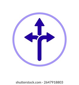 Icon a directions, isolated against a clean background.
