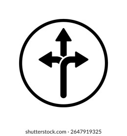Icon a directions, isolated against a clean background.