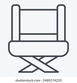 Icon Director. related to Cinema symbol. line style. simple design illustration