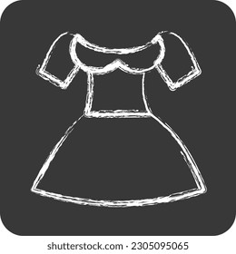 Dirección de iconos. adecuado para el símbolo educativo. estilo tiza. diseño simple editable. vector de plantilla de diseño