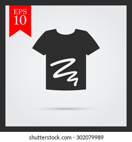 Icon of dirty t-shirt with stain