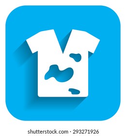 Icon of dirty t-shirt with stains