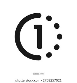 Icon of disappearing messages or self-destructing messages.
