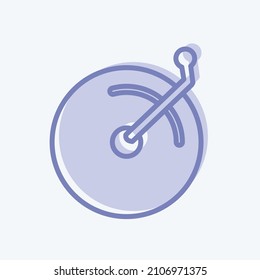 Icon Disc Player - Two Tone Style - Simple illustration, Good for Prints , Announcements, Etc