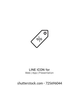 Icon discount label graphic design single icon vector