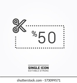 Icon discount Single Icon Graphic Design