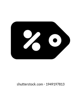 Icon Discount With Style Glyph