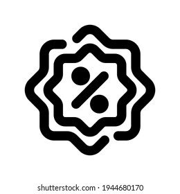 Icon Discount With Style Outline 