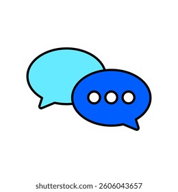 Icon a discussion, isolated against a clean background.