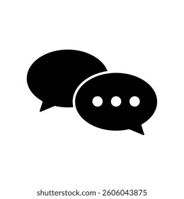 Icon a discussion, isolated against a clean background.