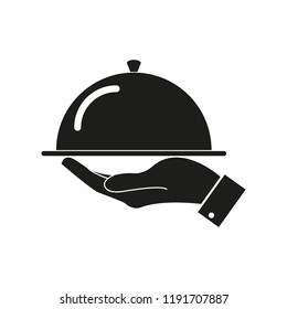 Platos de iconos.Simple ilustración vectorial.