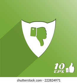 Icon dislike in the form of buttons. Made in vector