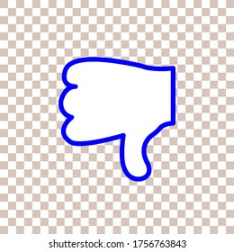 icon dislike for social media and website