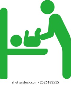 The icon to display diaper changing facilities