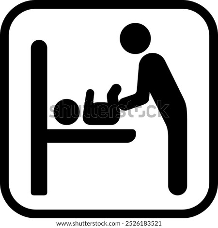 The icon to display diaper changing facilities