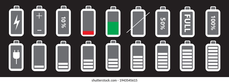 icon displaying the battery status