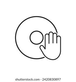 icon dj vector template illustration logo design