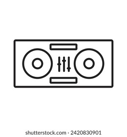 icon dj vector template illustration logo design