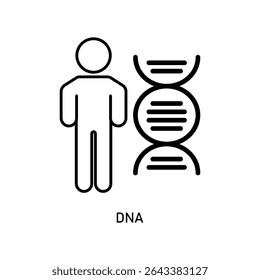 Icon a dna, isolated against a clean background.