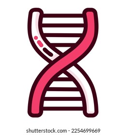 icon DNA world cancer day illustration, for web app etc